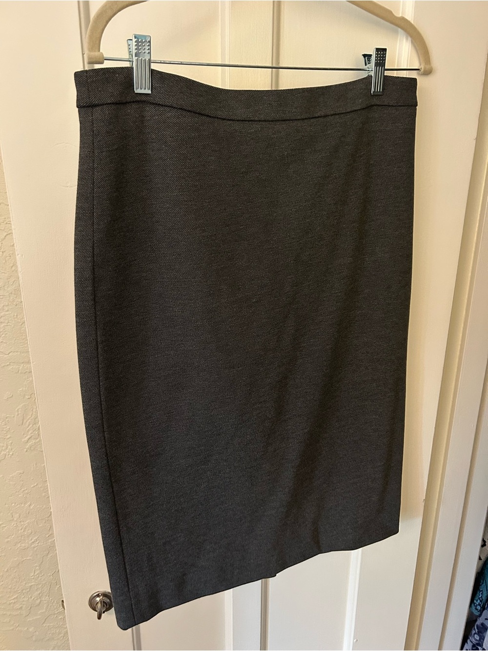 J. Crew Gray Knit Pencil Skirt